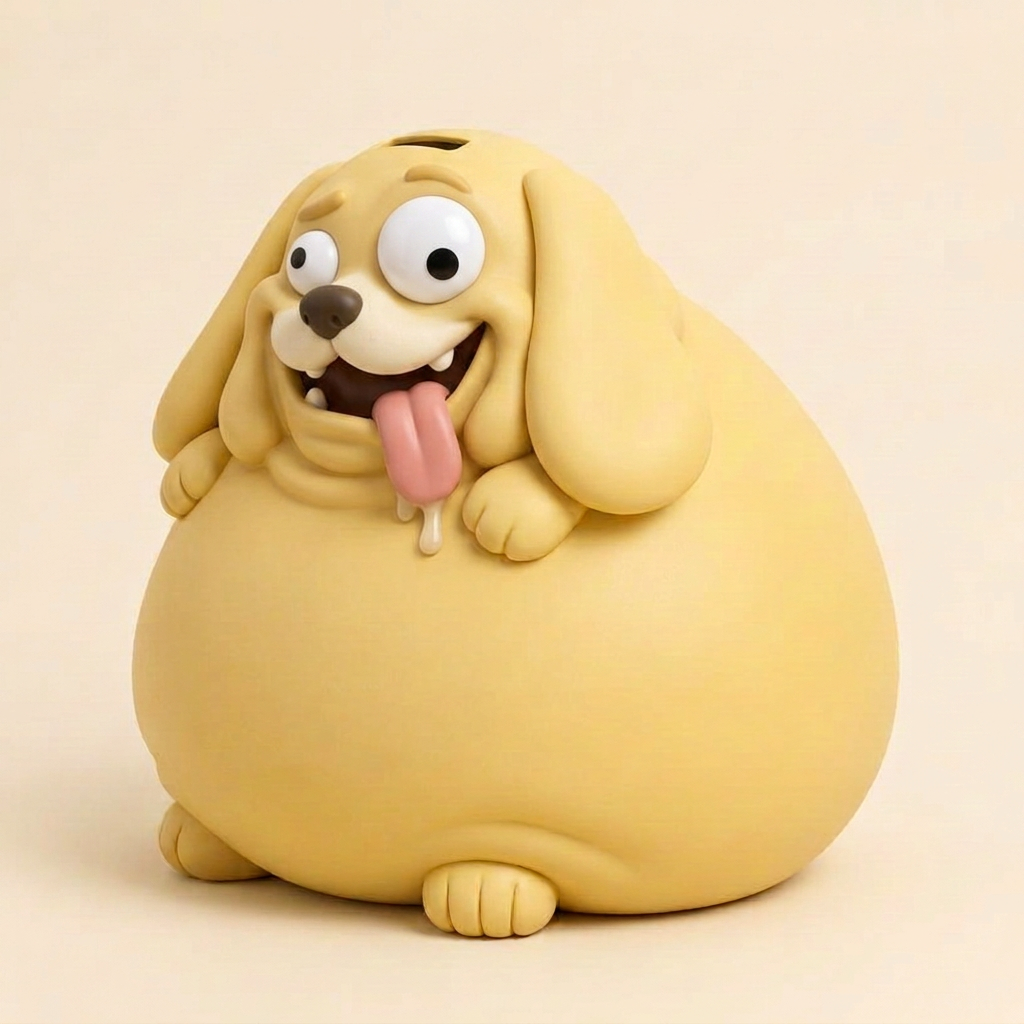 Biscuit the Dog, an oversized animal coin bank for kids